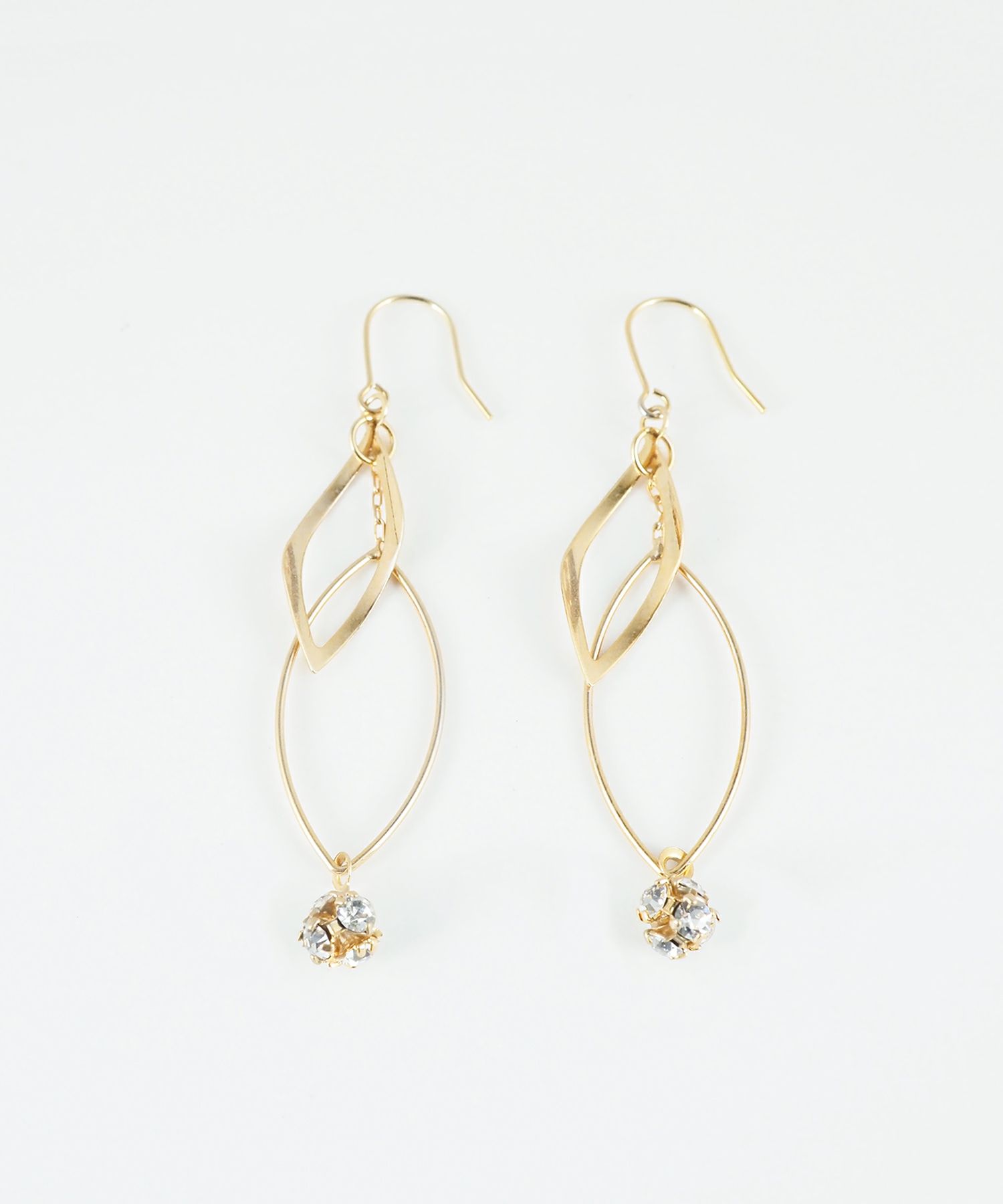 ダブルマーキスフックピアス