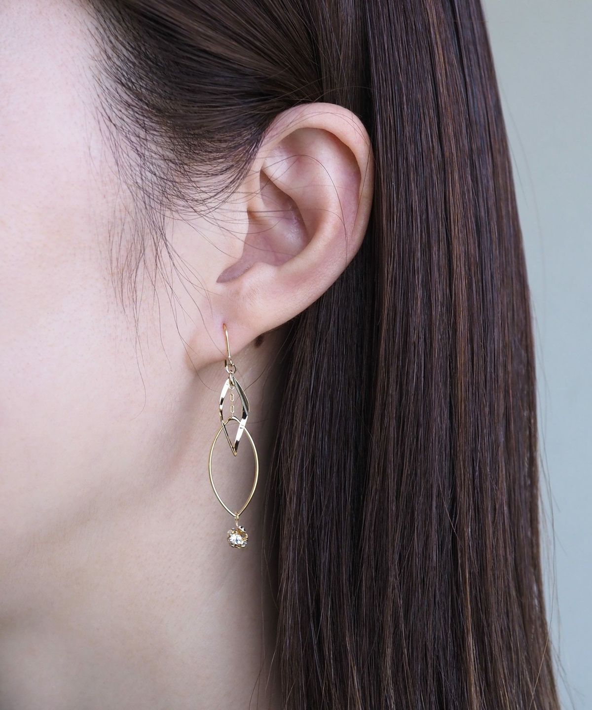 ダブルマーキスフックピアス