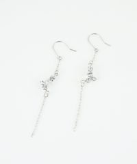 ビジューチェーンフックピアス