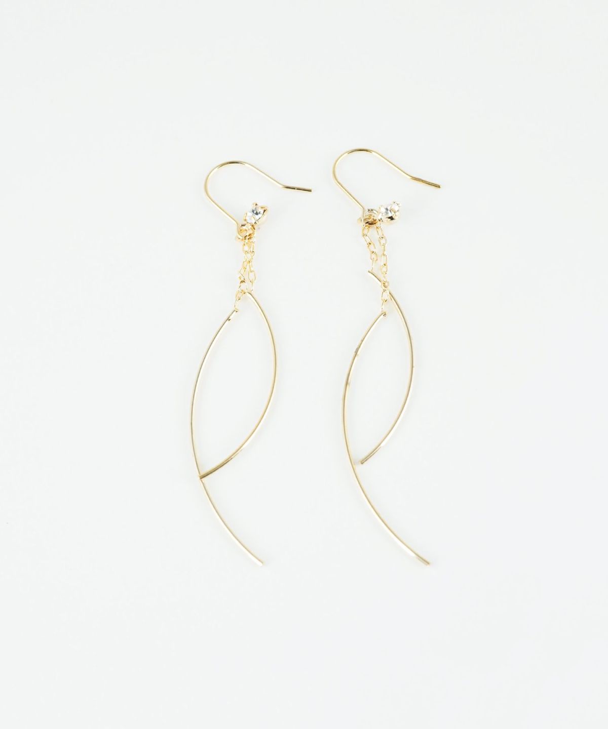 ダブルラインスイングフックピアス