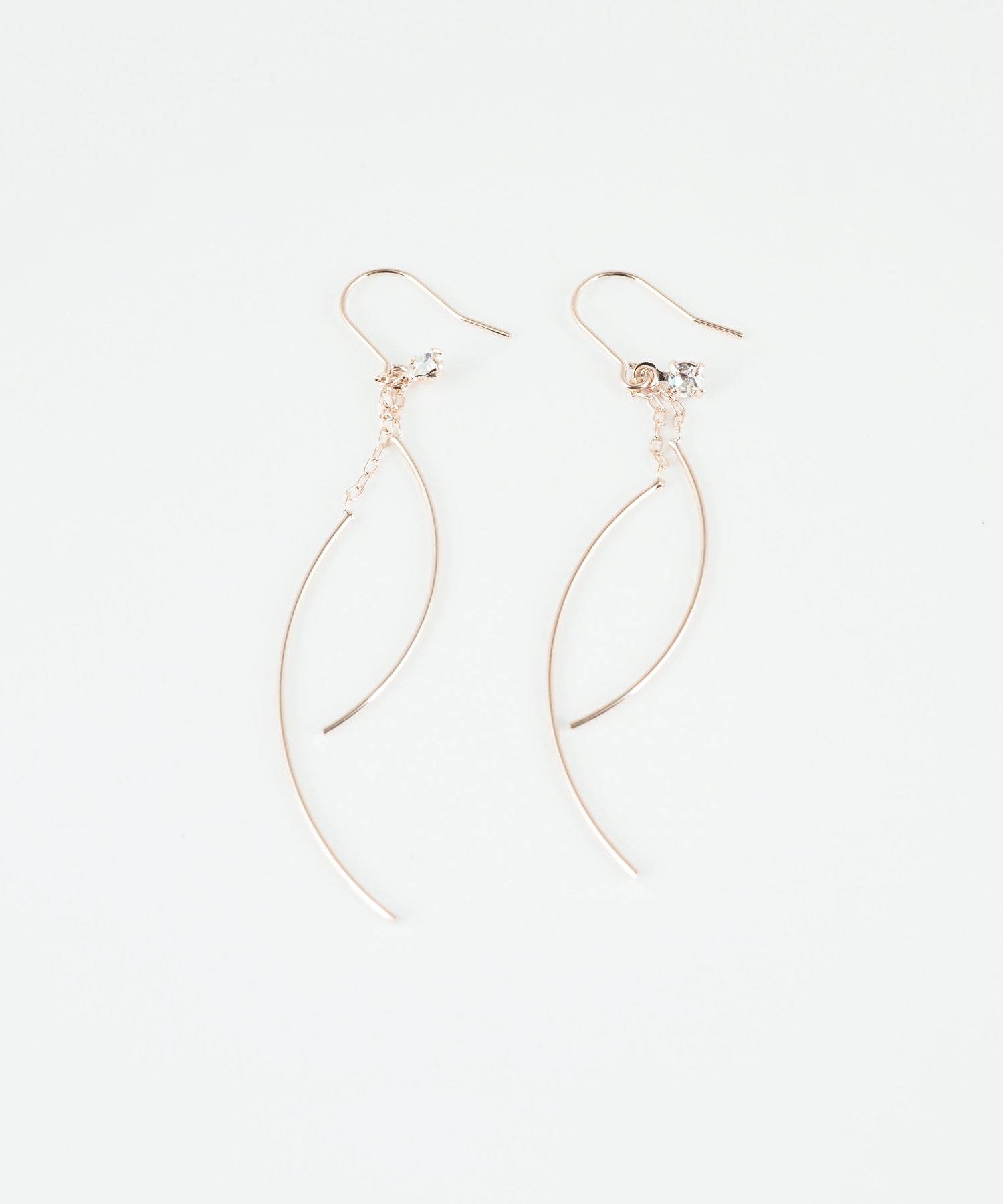 ダブルラインスイングフックピアス