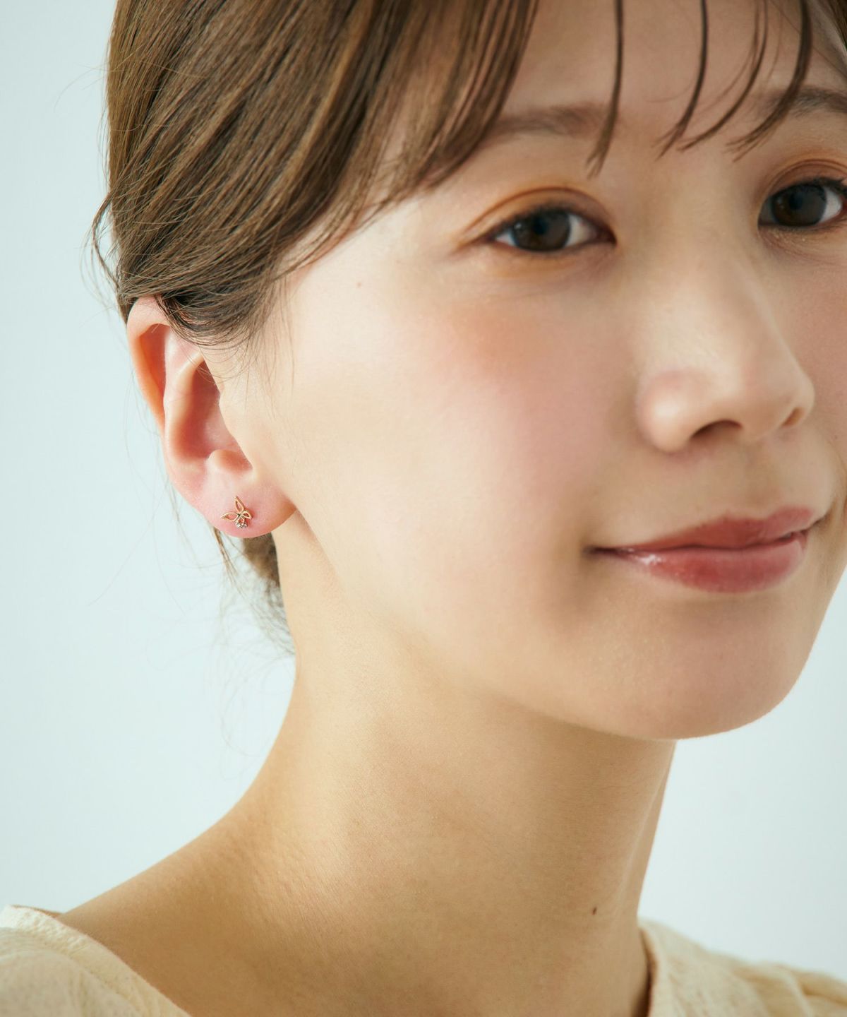 バタフライセットチタンポストピアス