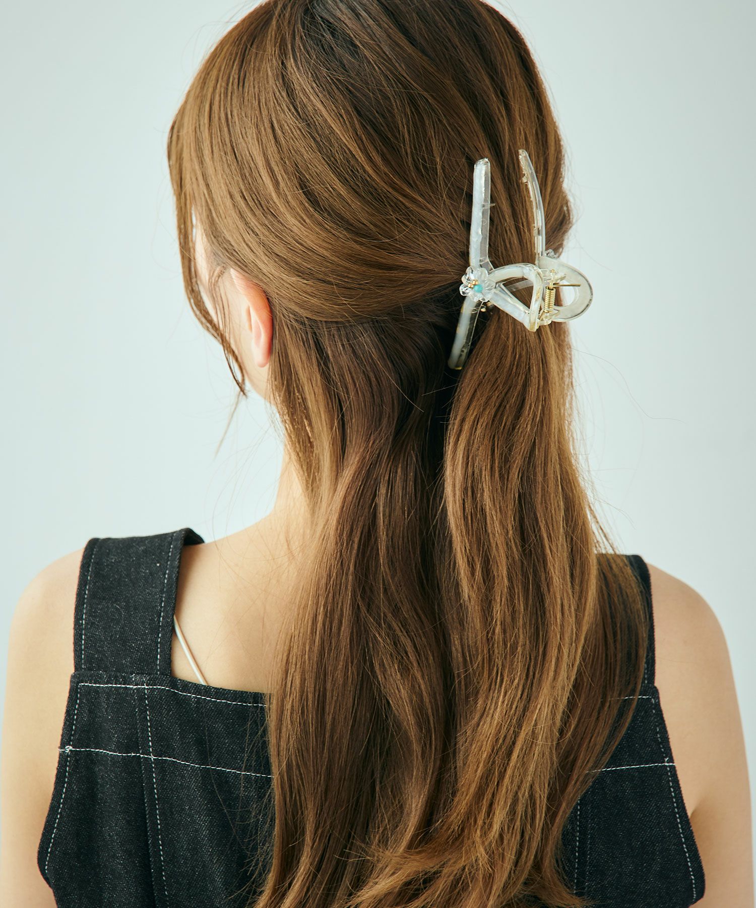 フラワーターコイズバンスクリップ