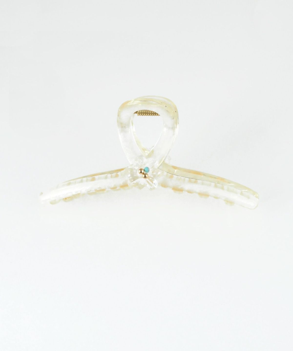 フラワーターコイズバンスクリップ