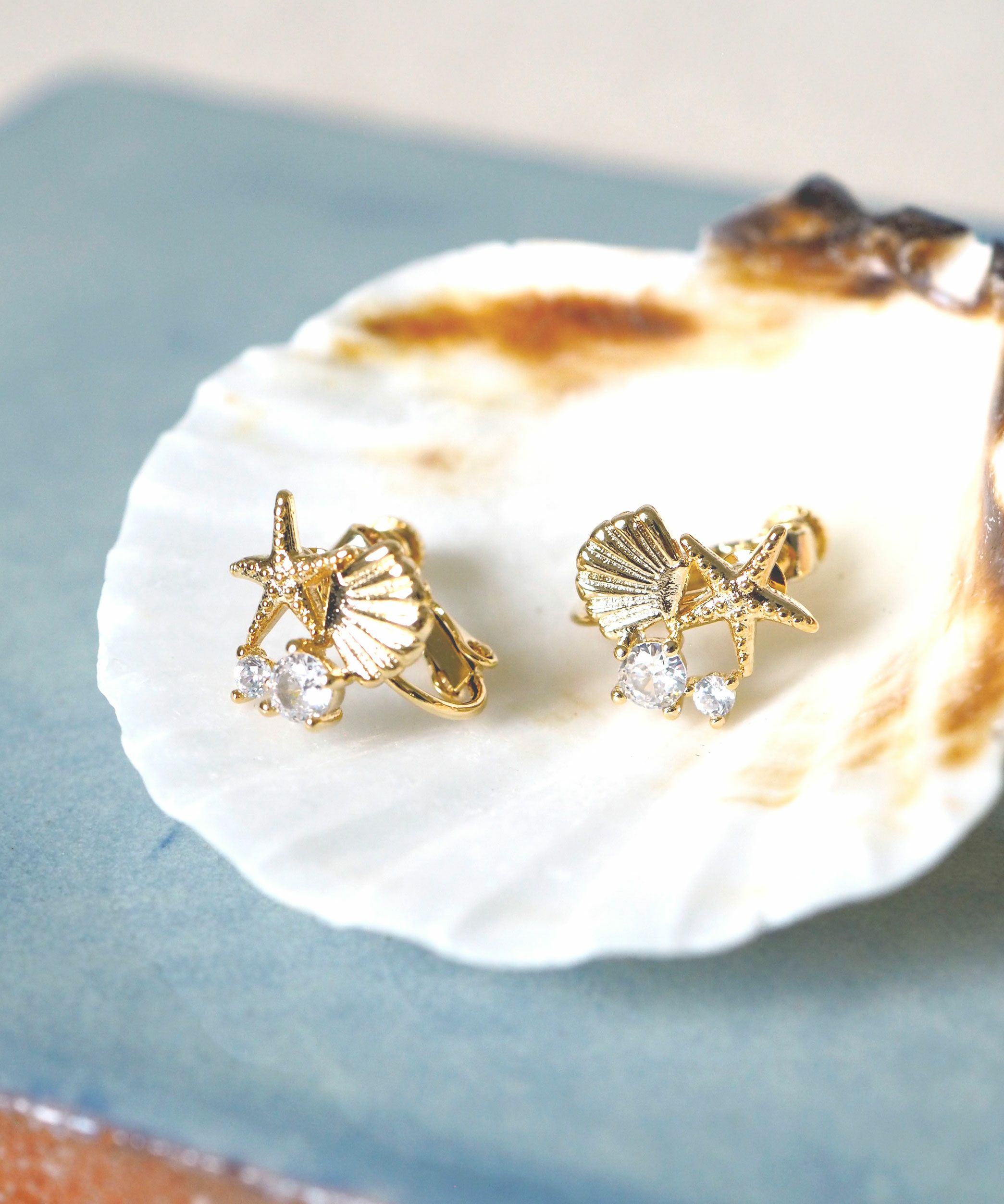 マリンモチーフイヤリング【MUK shady sophy】