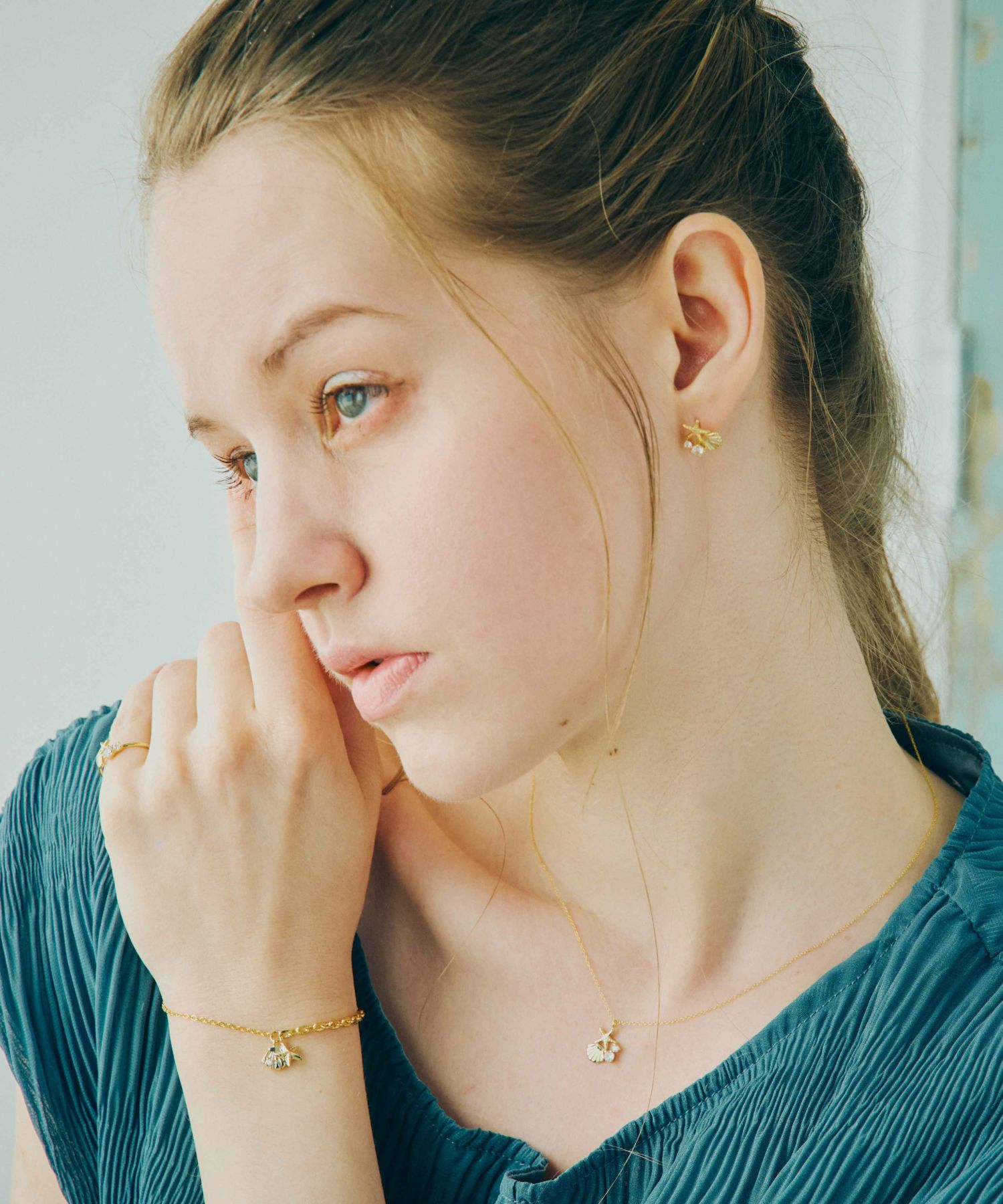 マリンモチーフイヤリング【MUK shady sophy】