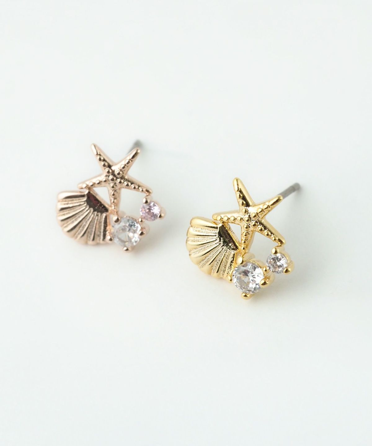 マリンモチーフチタンポストピアス【MUK shady sophy】