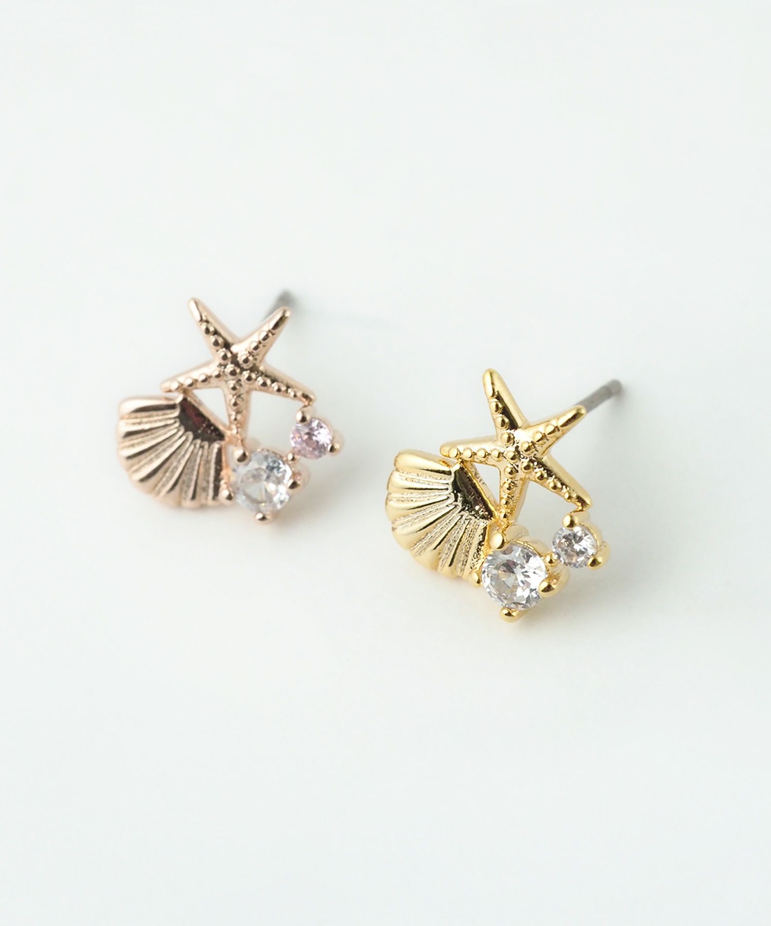 マリンモチーフチタンポストピアス【MUK shady sophy】