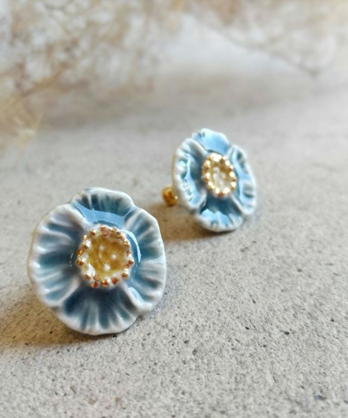 【予約商品】【メディア着用】美濃焼タイル優花ピアス【七窯社】