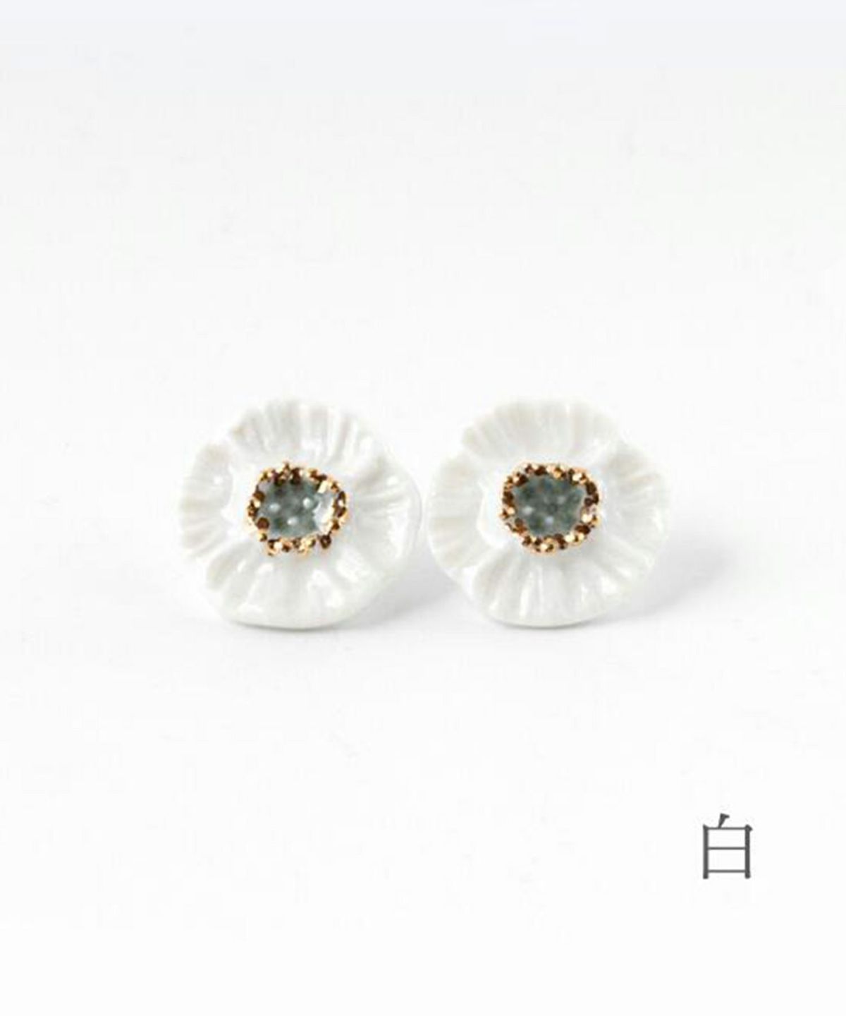 【予約商品】【メディア着用】美濃焼タイル優花ピアス【七窯社】