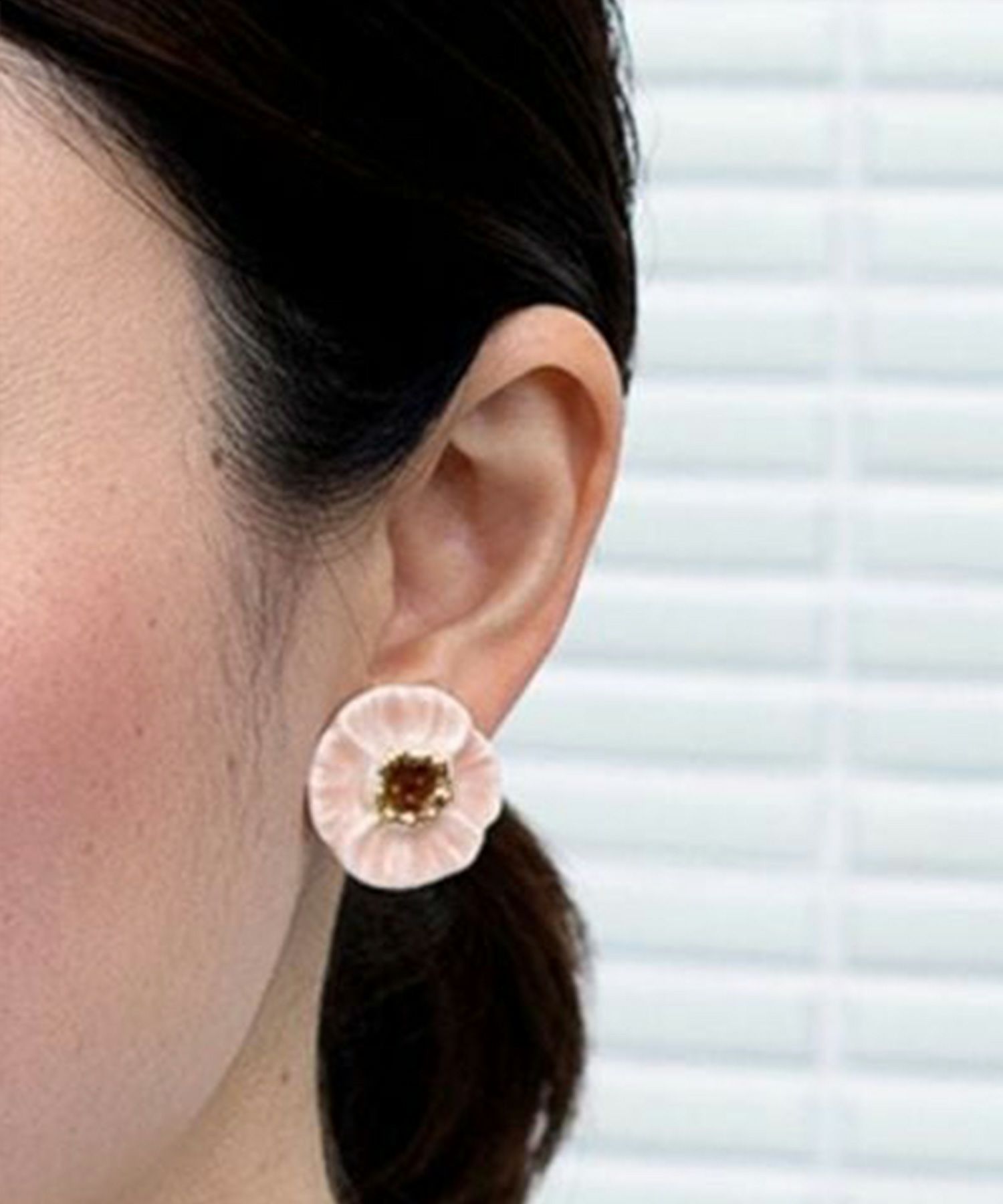 【予約商品】【メディア着用】美濃焼タイル優花イヤリング【七窯社】