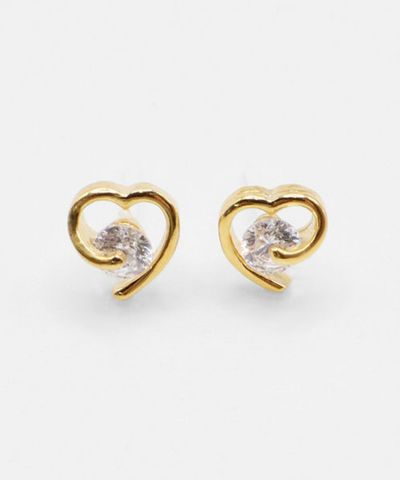 楽天市場】ピアス ハート セラミックポスト つけっぱなしピアス
