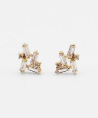 スパークルラインセラミックポストピアス