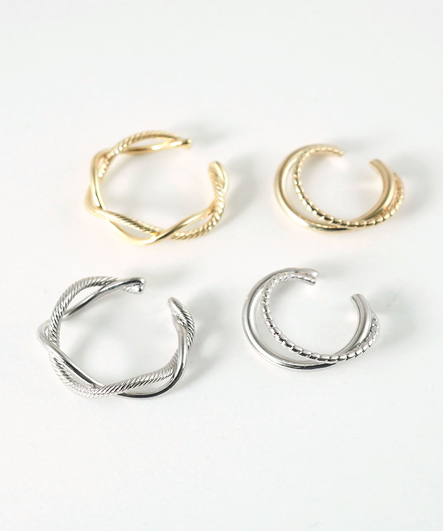 クロスセットイヤーカフ