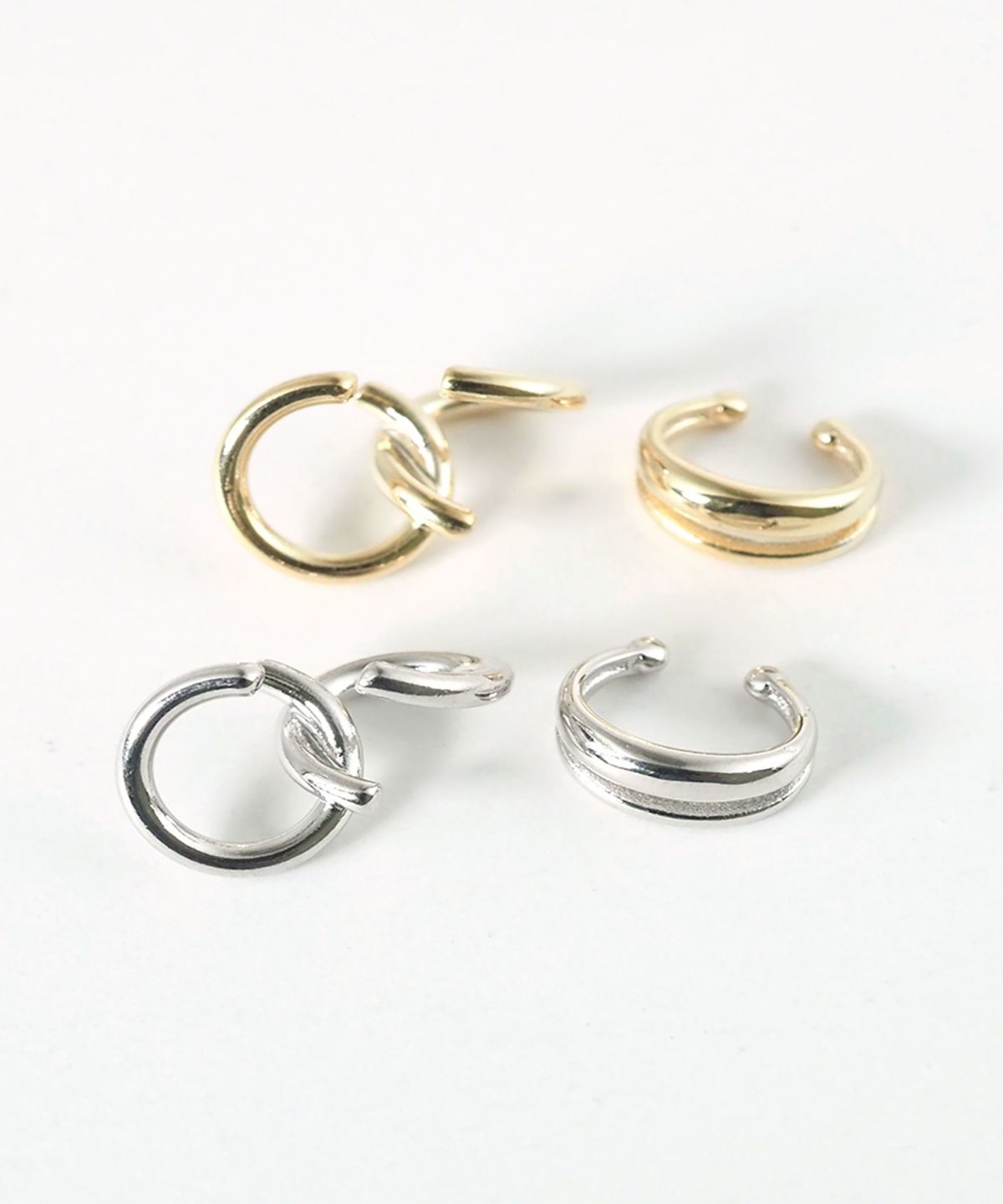 クロスサークルセットイヤーカフ