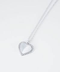 パヴェハートキャッツアイネックレス