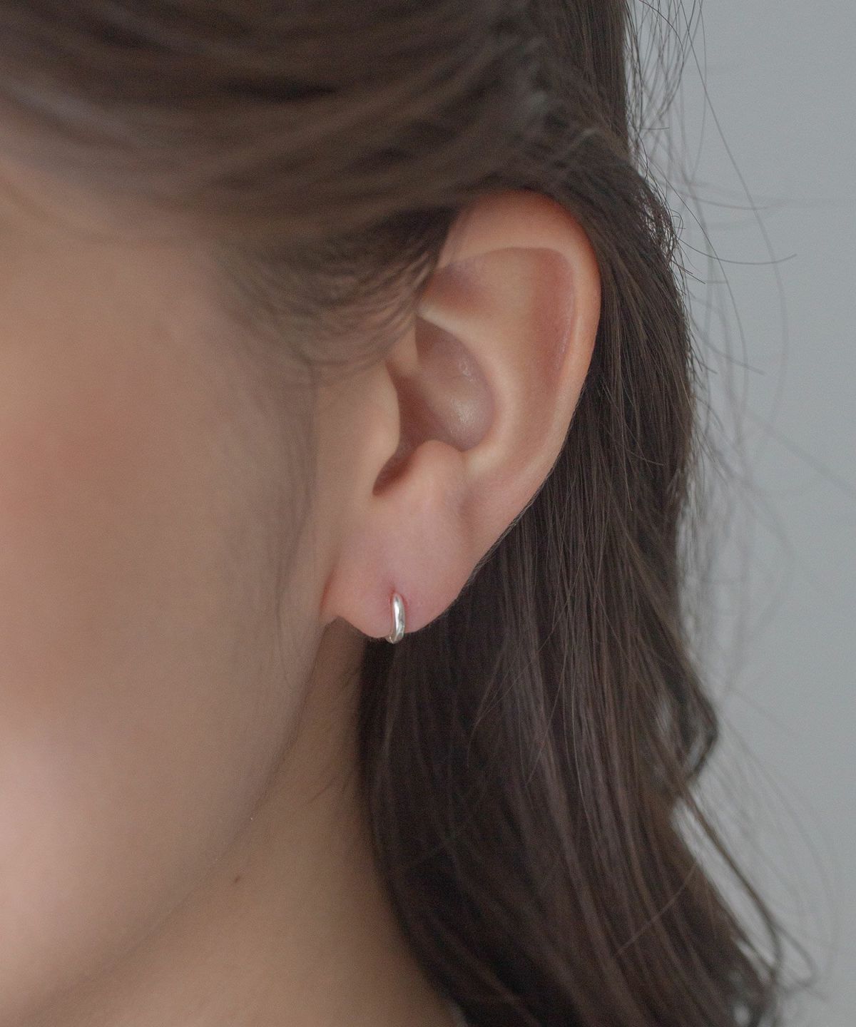 [SV925]ミニマルフープワンタッチピアス