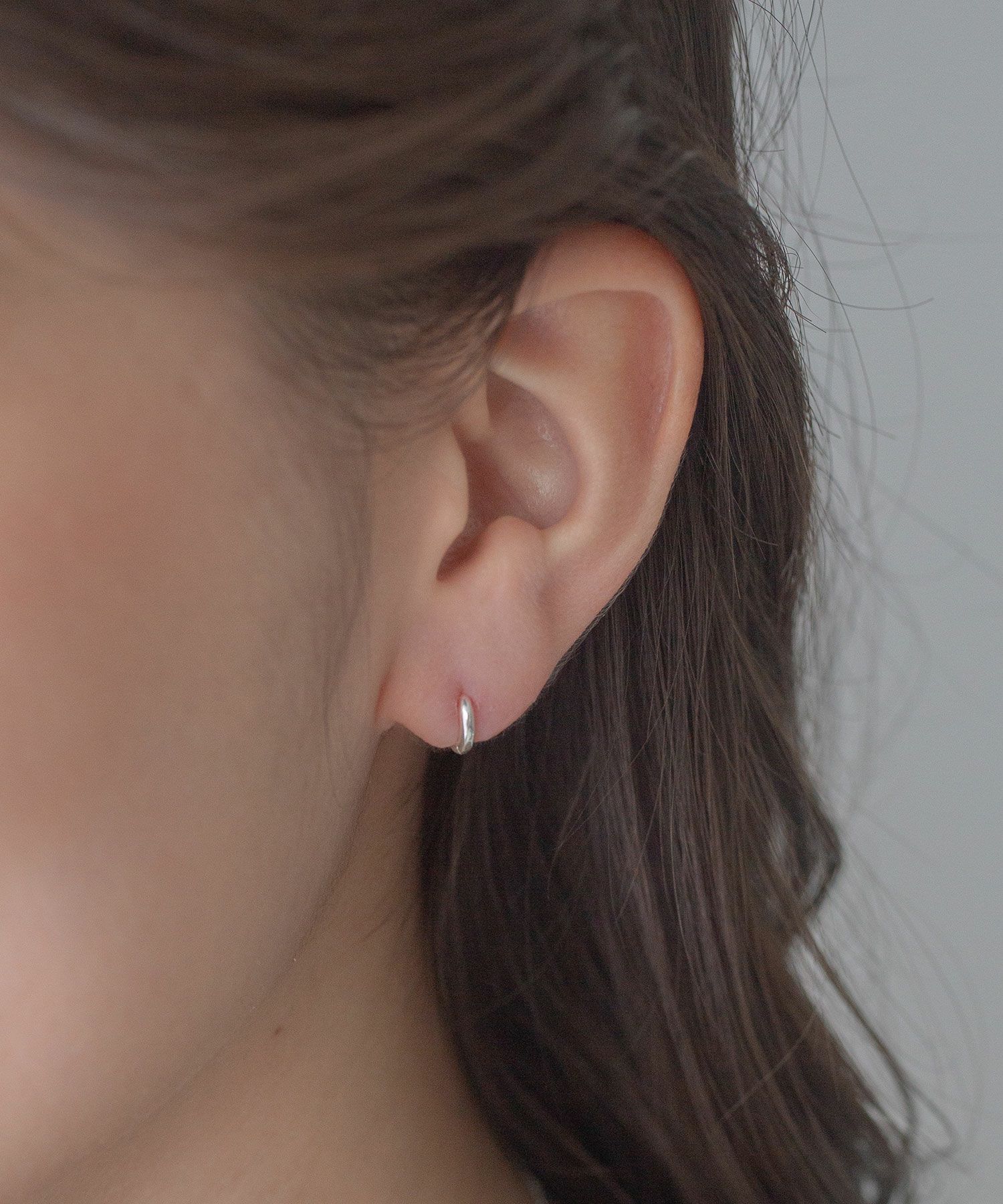 [SV925]ミニマルフープワンタッチピアス