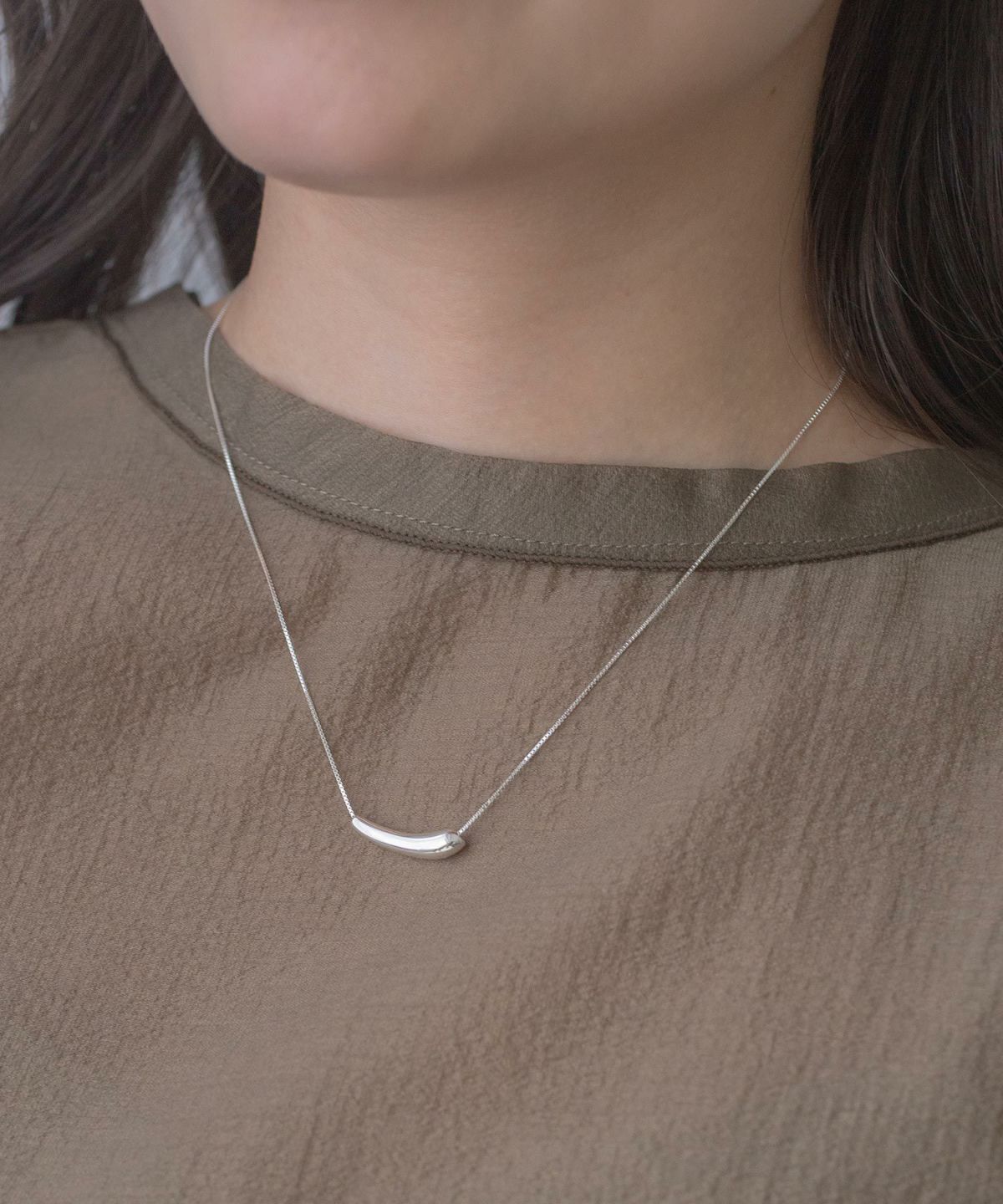 [SV925]ラウンドバーネックレス