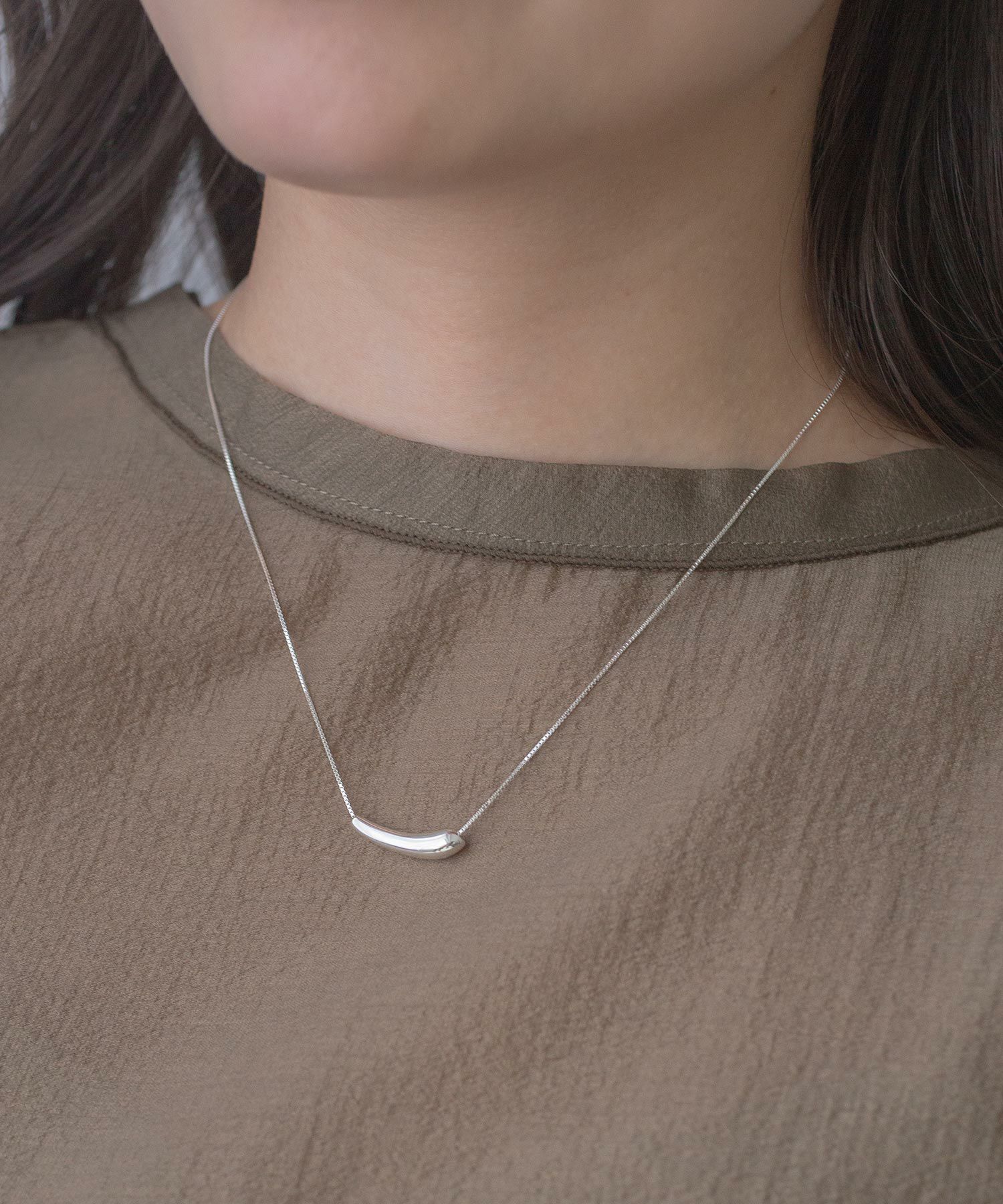 [SV925]ラウンドバーネックレス