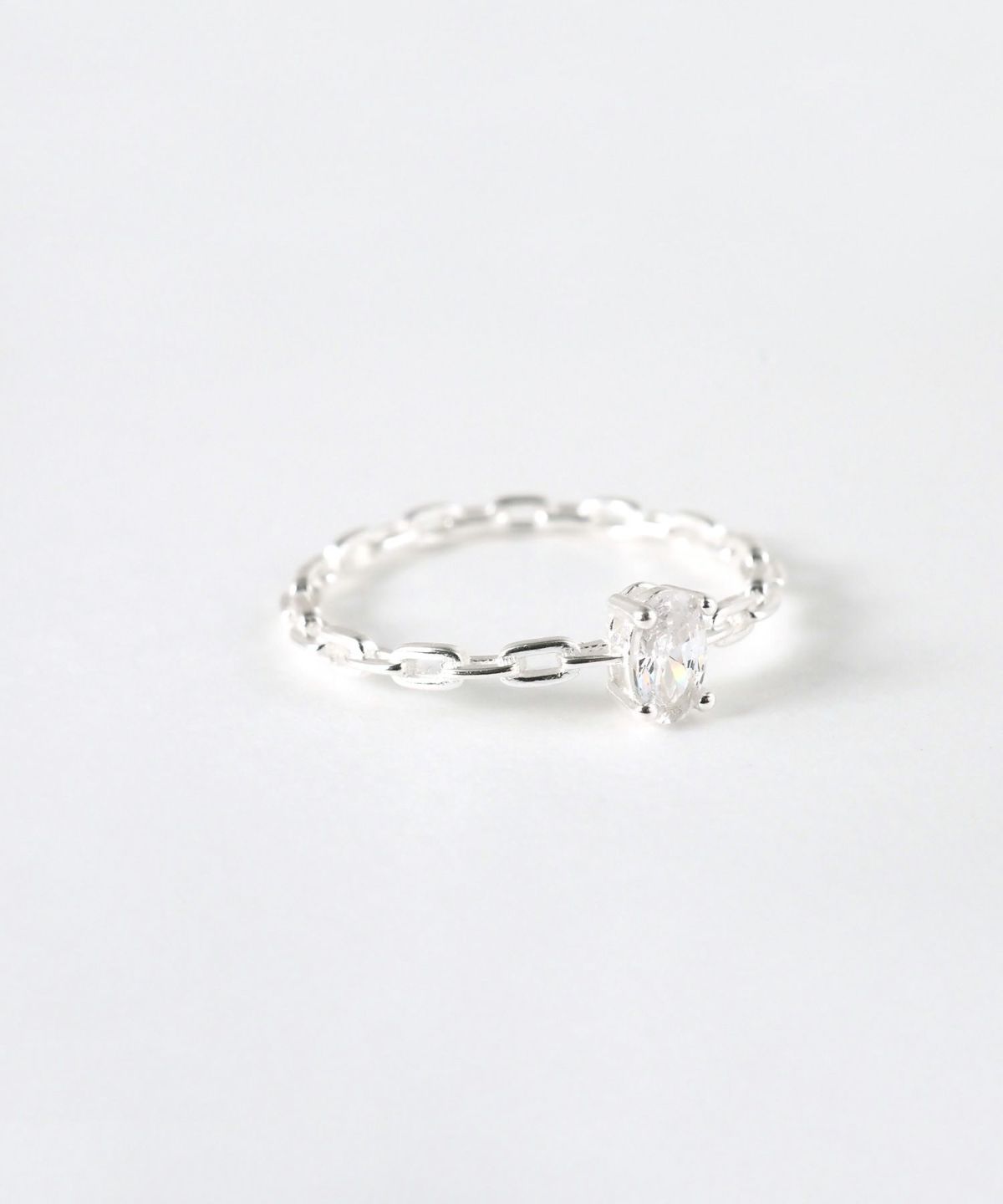 [SV925]チェーンデザインジルコニアリング