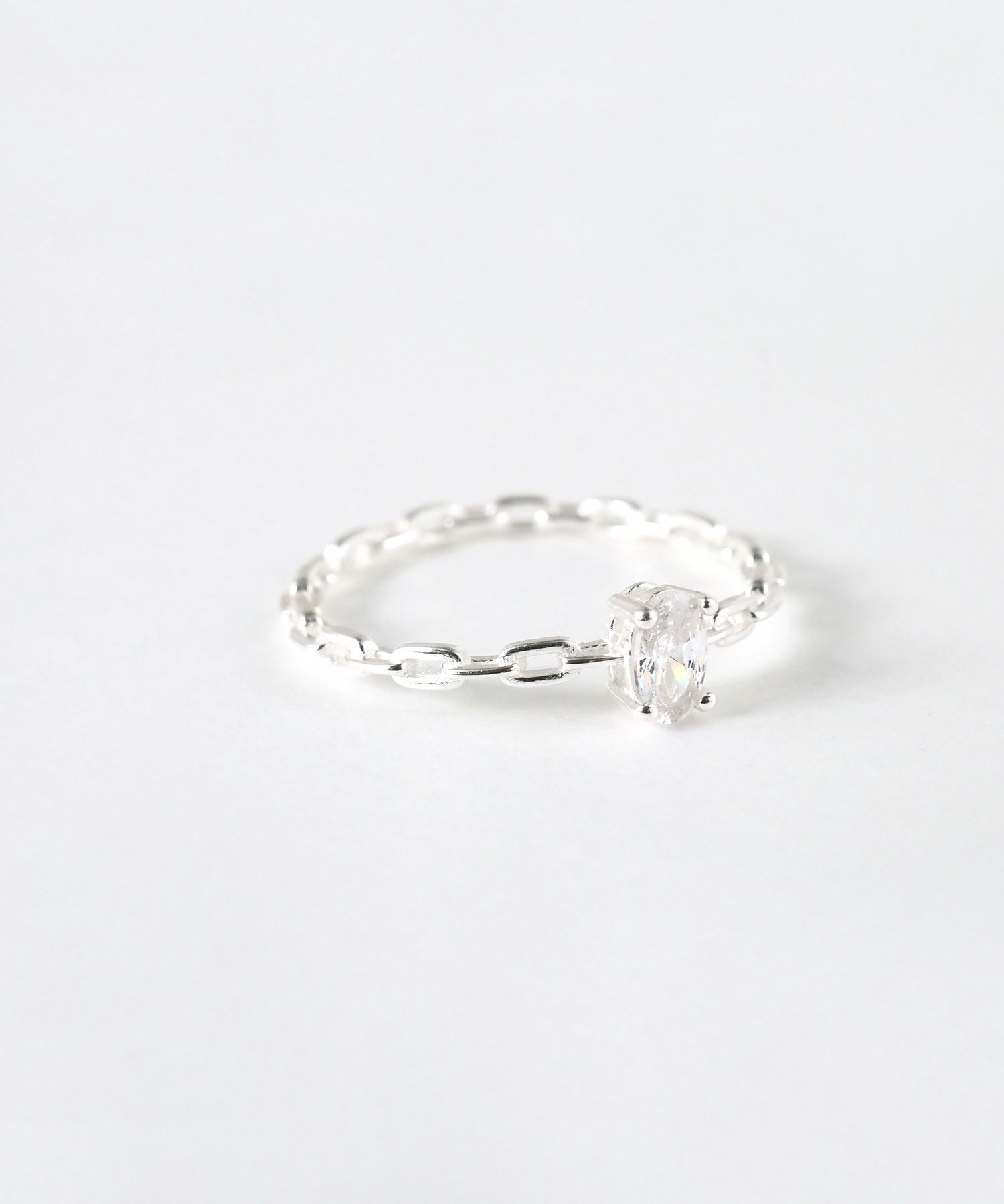 [SV925]チェーンデザインジルコニアリング