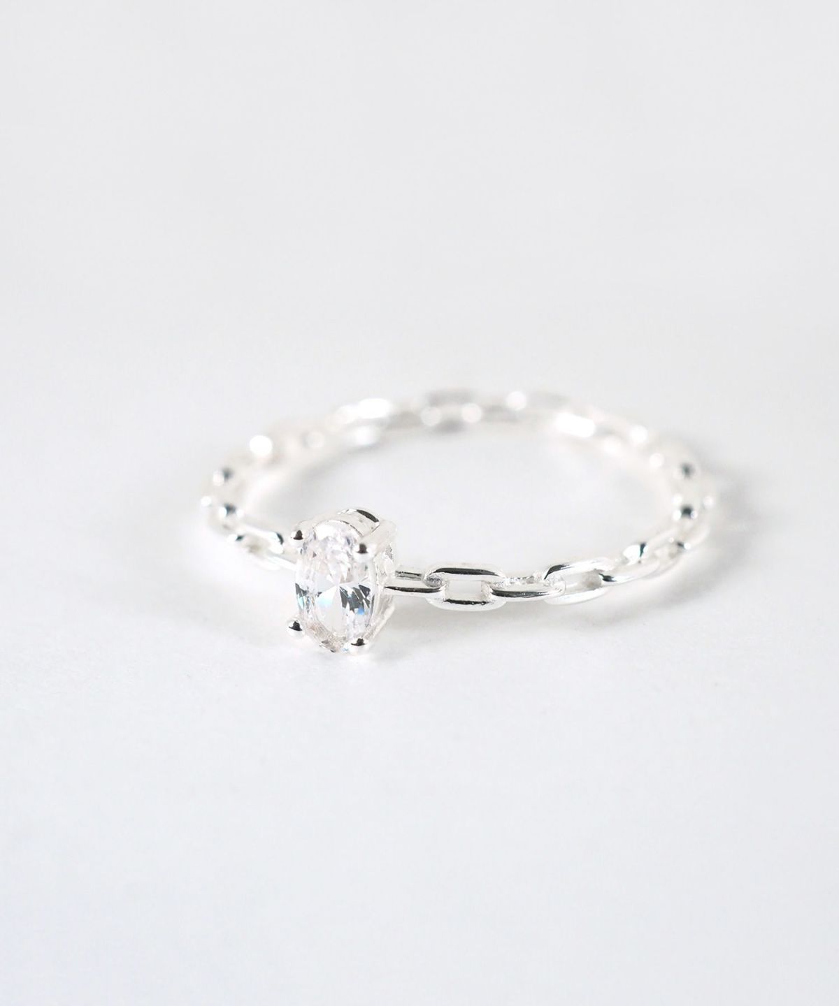 [SV925]チェーンデザインジルコニアリング