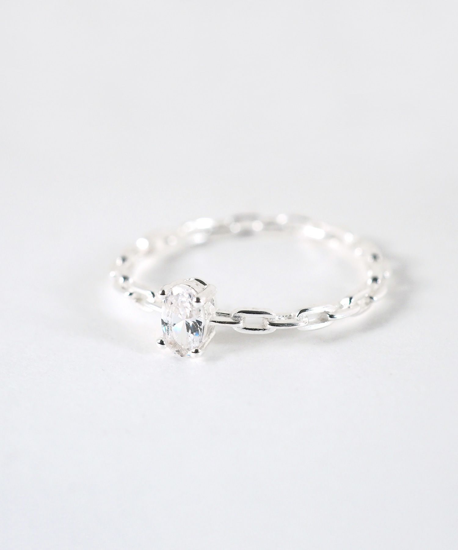 [SV925]チェーンデザインジルコニアリング