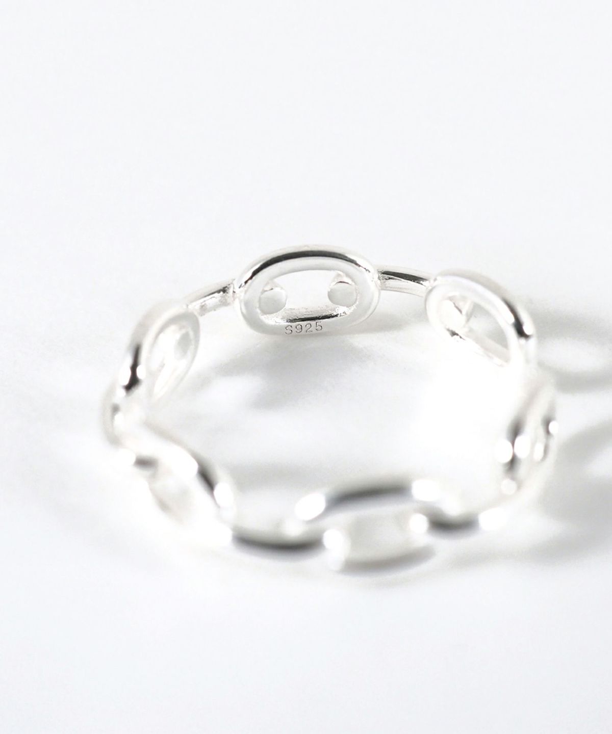 [SV925]チェーンデザインオープンリング