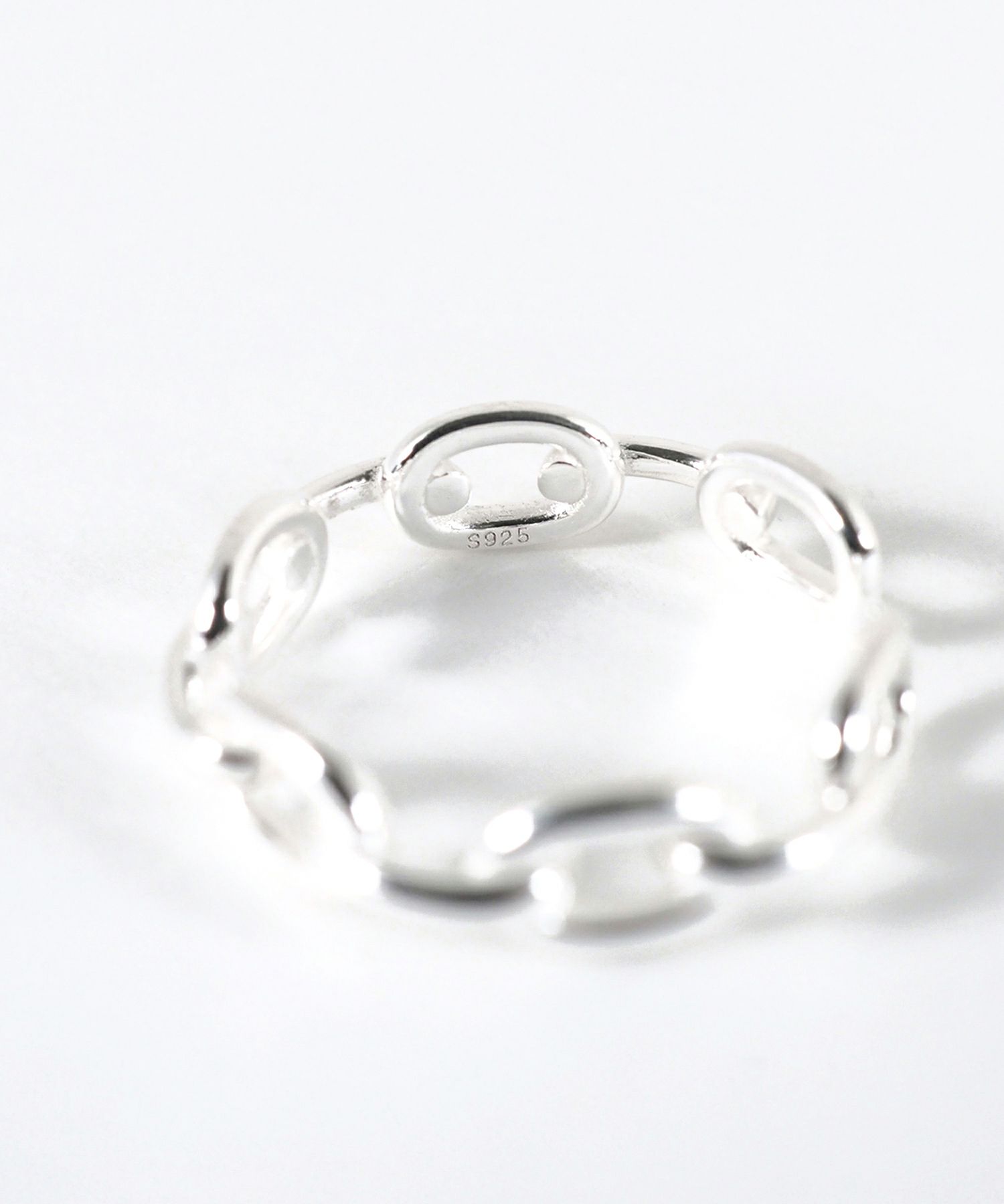 [SV925]チェーンデザインオープンリング