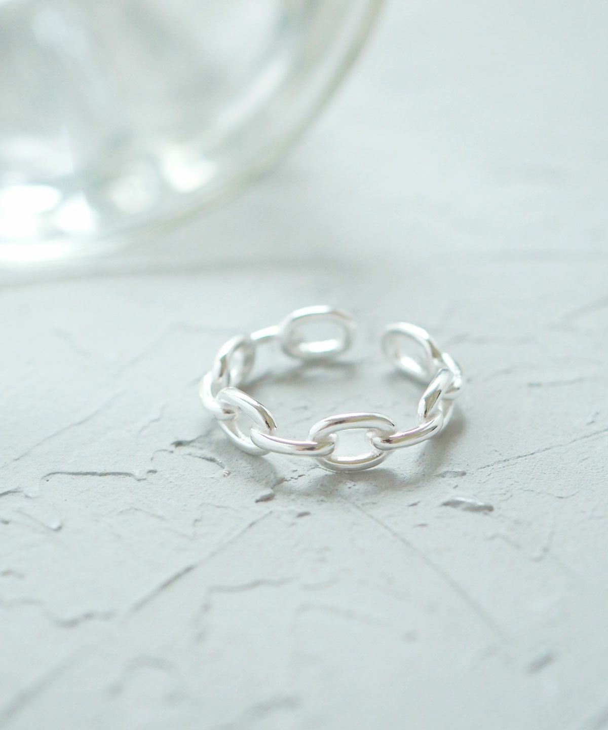 [SV925]チェーンデザインオープンリング