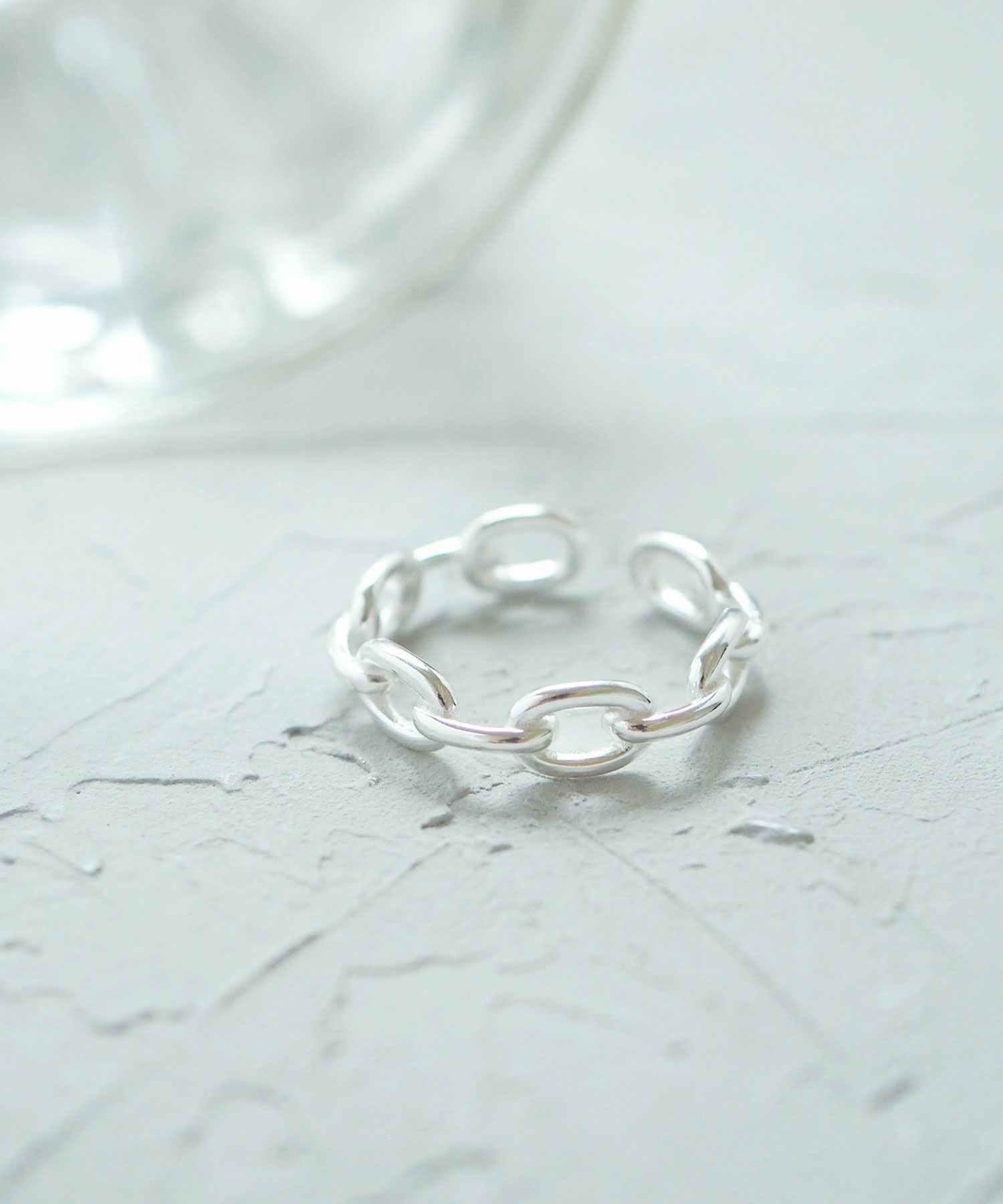 [SV925]チェーンデザインオープンリング