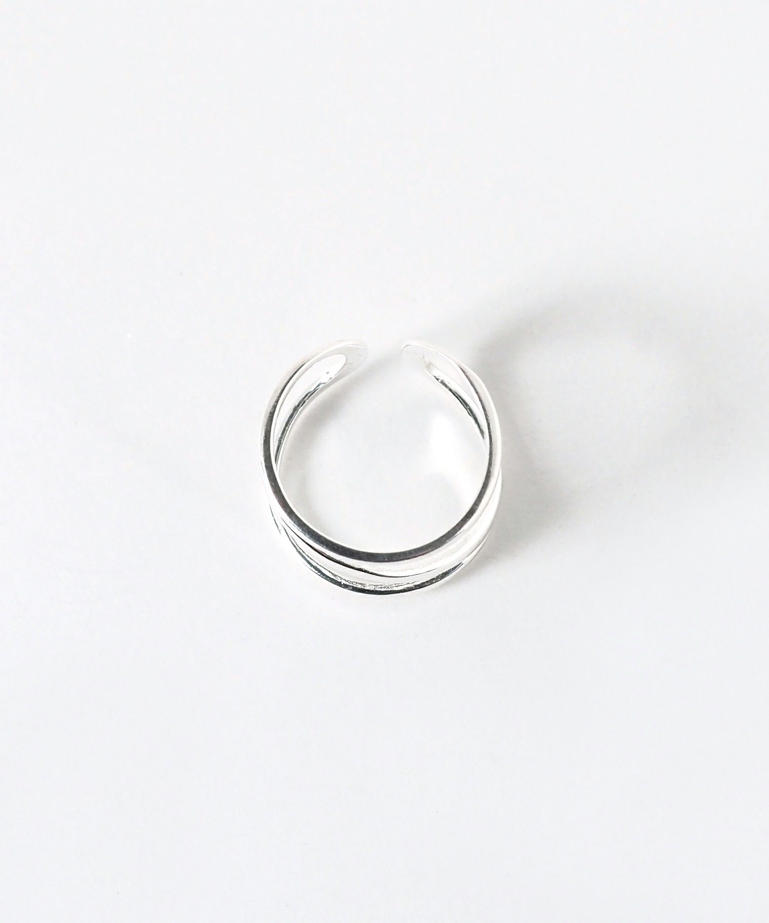 [SV925]ダブルラインピンキーリング