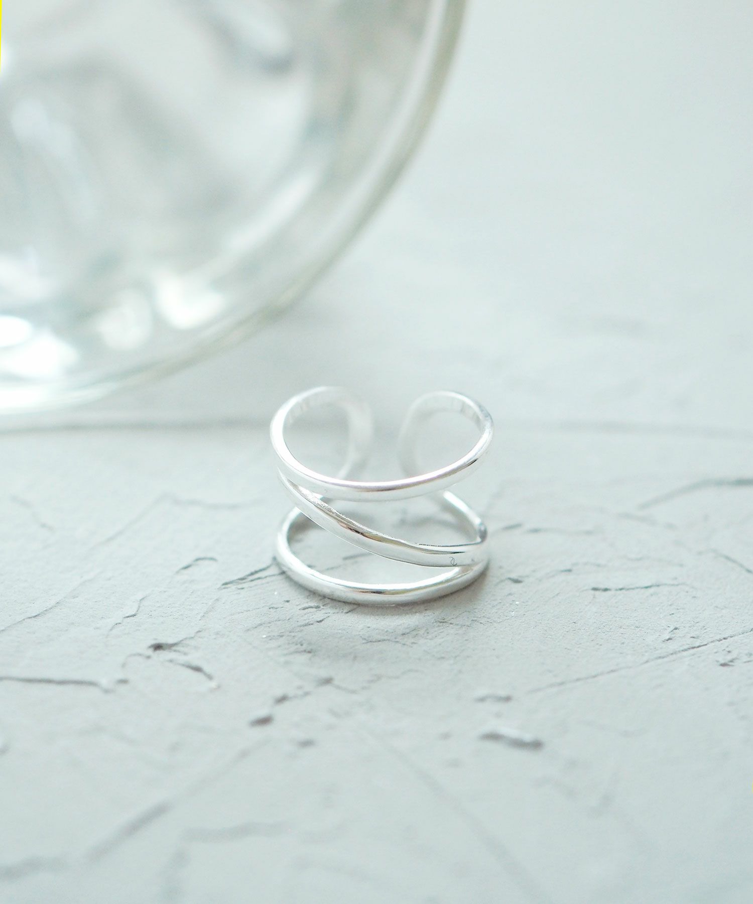 [SV925]ダブルラインピンキーリング