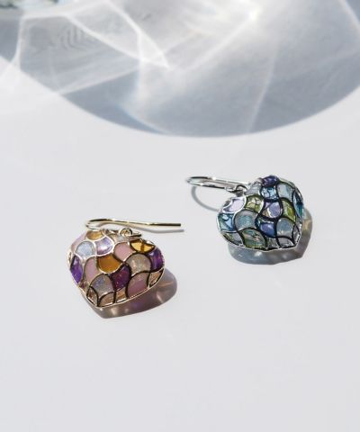 モロッコ   モロッカンタイル　美濃焼　ピアス　サージカルステンレス モロッコ モロッカンタイル 美濃焼 ピアス サージカルステンレス