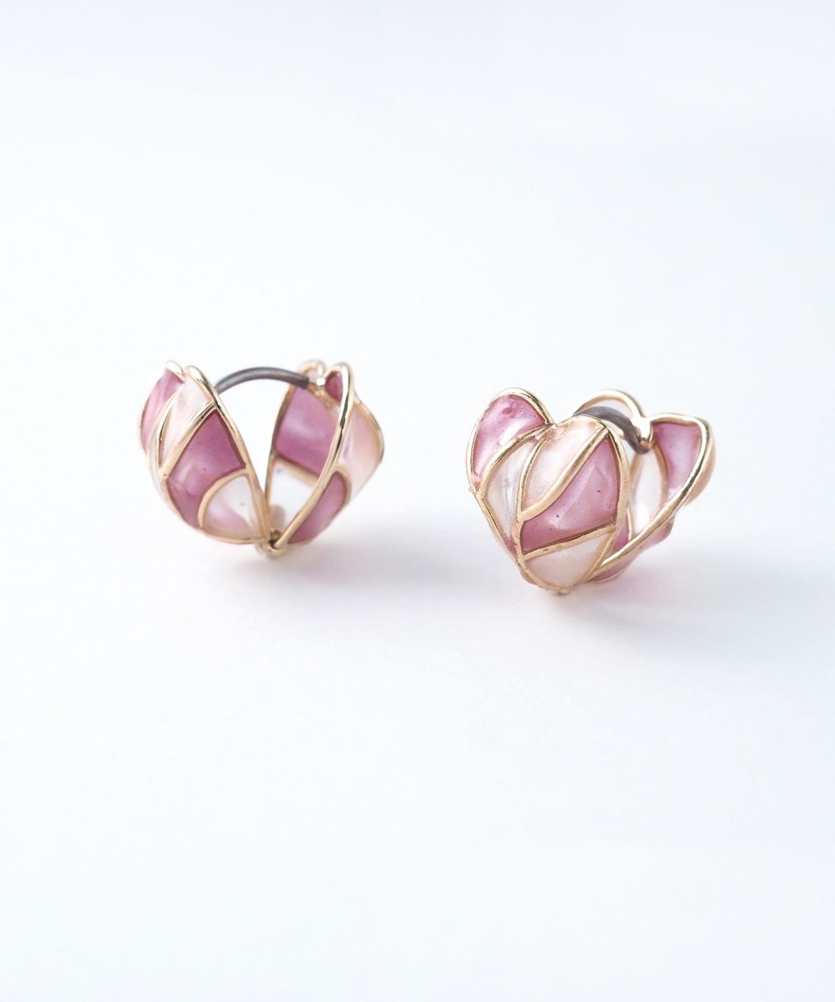 ミニハートモロッカンステンレスポストピアス【MORROCCAN】