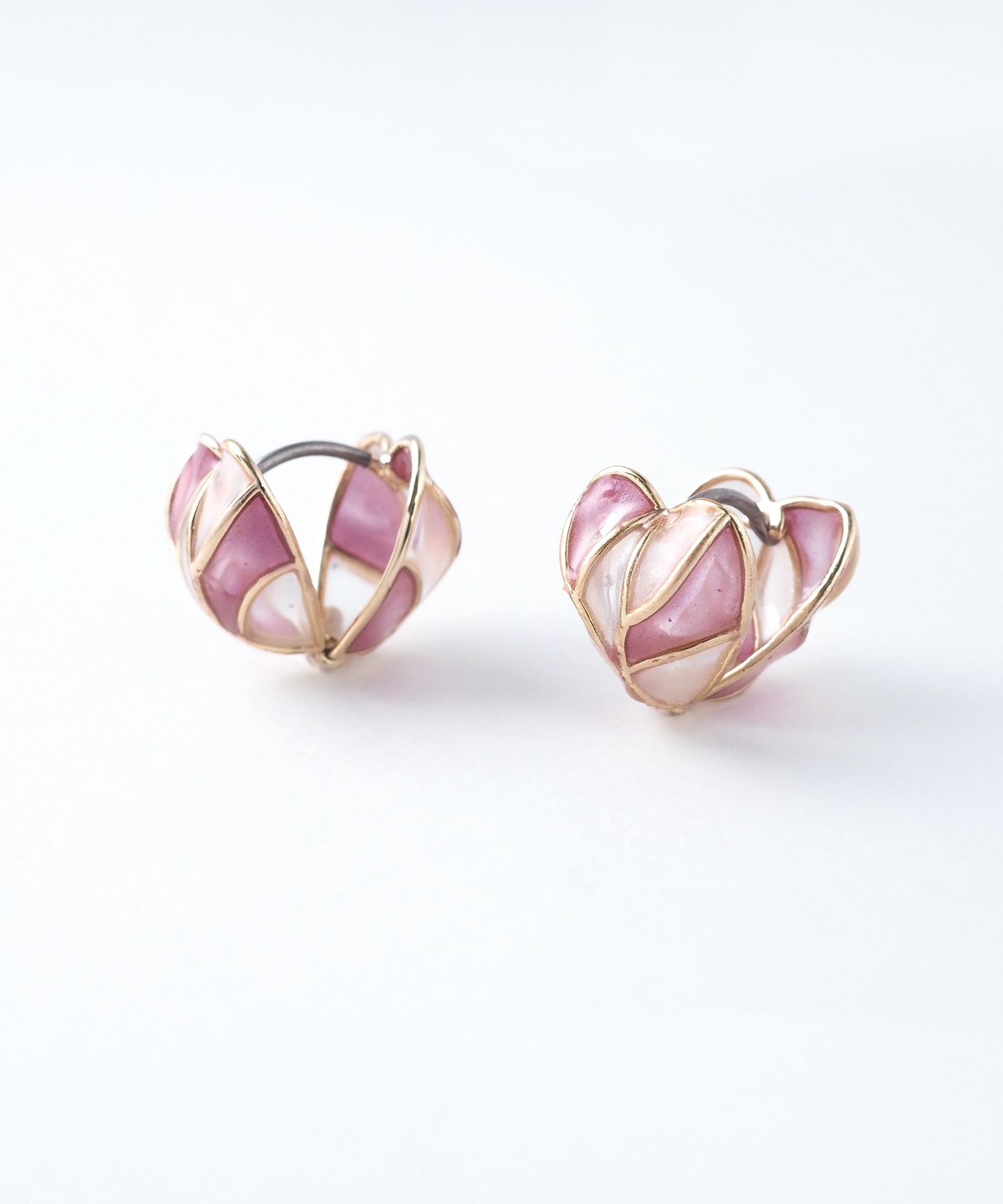 ミニハートモロッカンステンレスポストピアス【MORROCCAN】