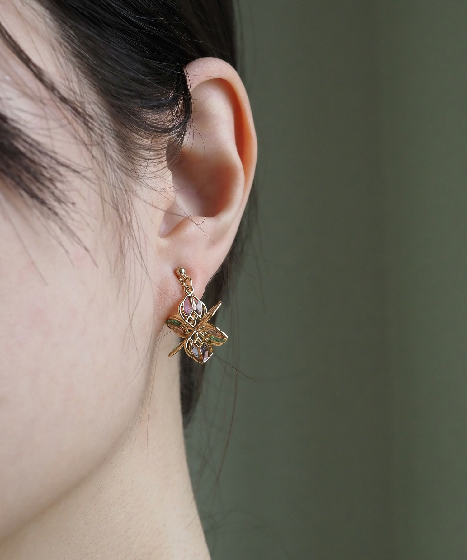 フラワーモロッカンイヤリング【MORROCCAN】