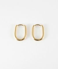 オーバルスリムワンタッチステンレスピアス【MUK lucenzio】