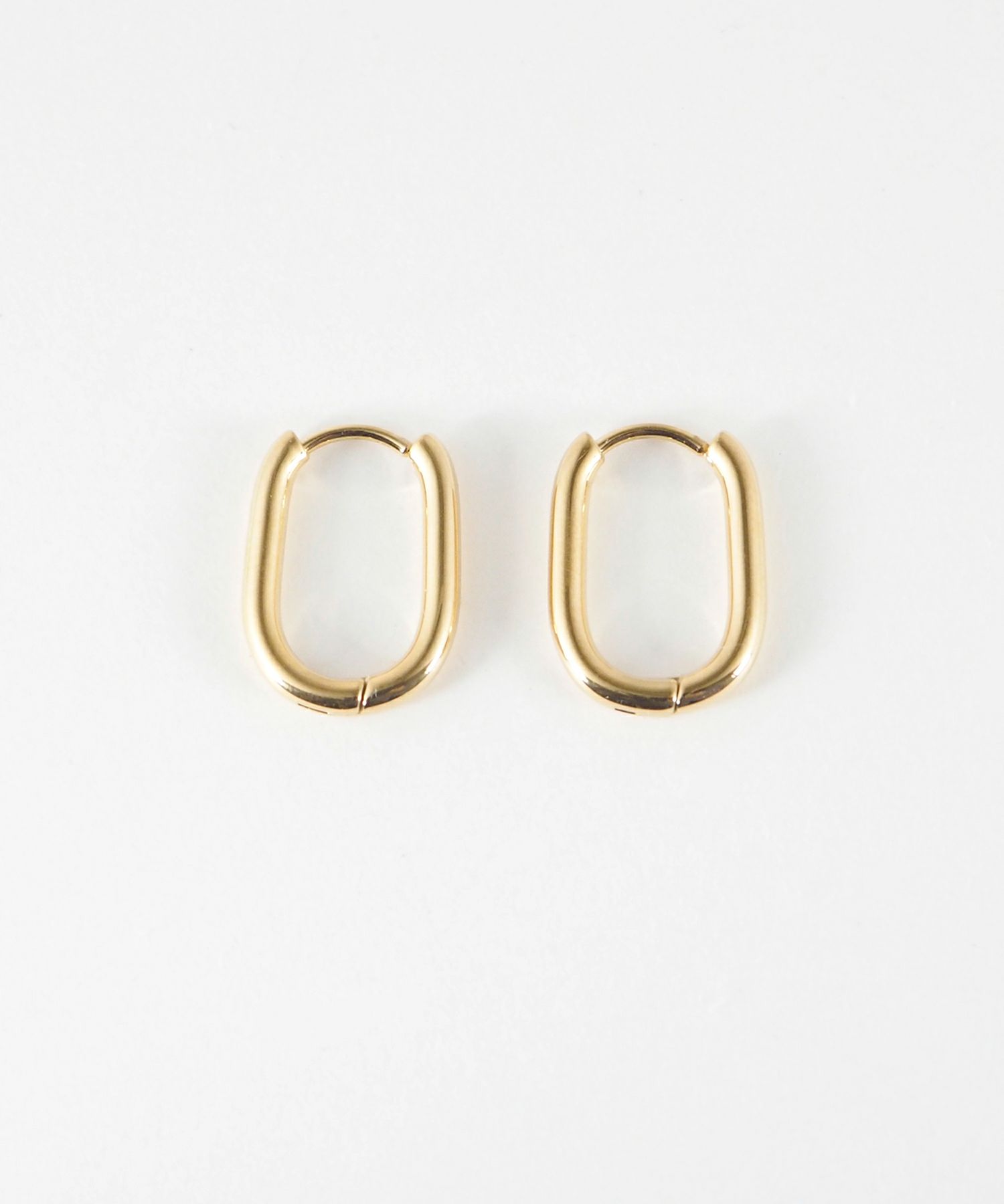 オーバルスリムワンタッチステンレスピアス【MUK lucenzio】