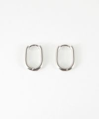 オーバルスリムワンタッチステンレスピアス【MUK lucenzio】