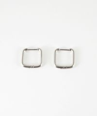 スクエアスリムワンタッチステンレスピアス【MUK lucenzio】