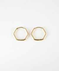 ヘキサゴンワンタッチステンレスピアス【MUK lucenzio】