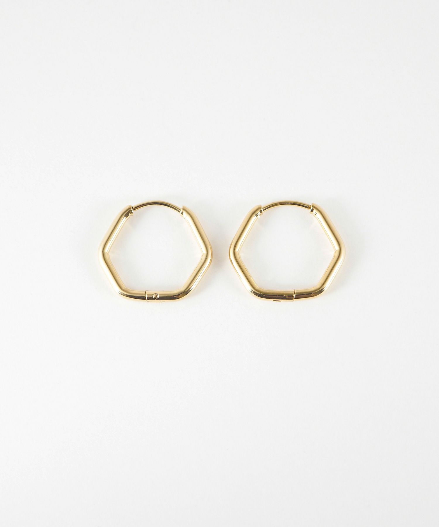 ヘキサゴンワンタッチステンレスピアス【MUK lucenzio】