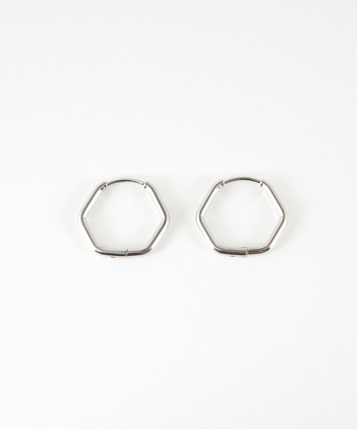 ヘキサゴンワンタッチステンレスピアス【MUK lucenzio】