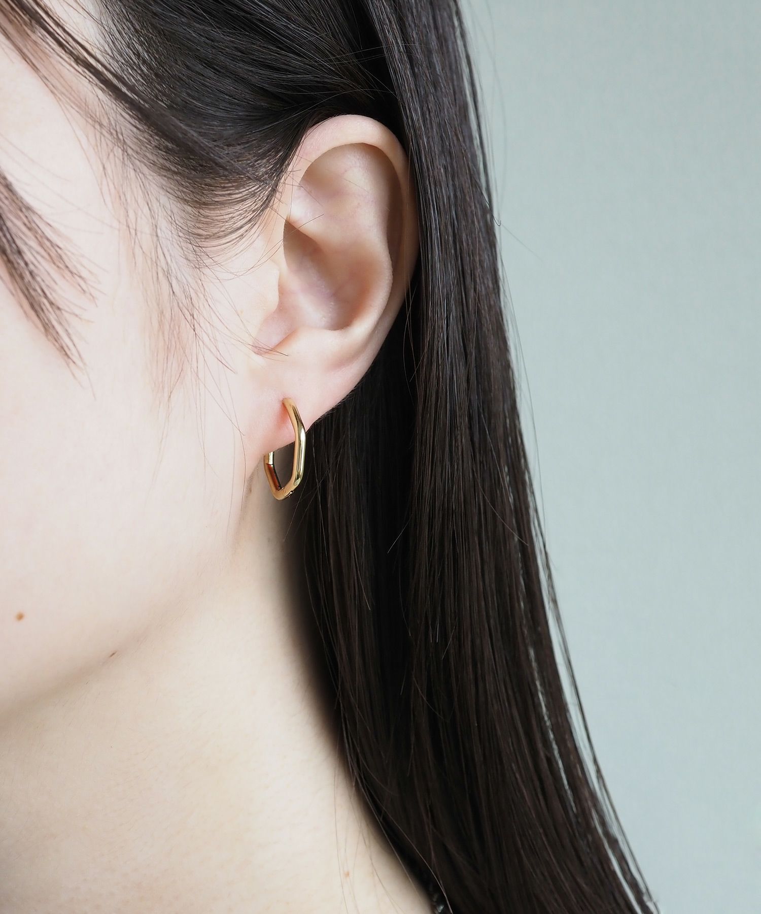 ヘキサゴンワンタッチステンレスピアス【MUK lucenzio】