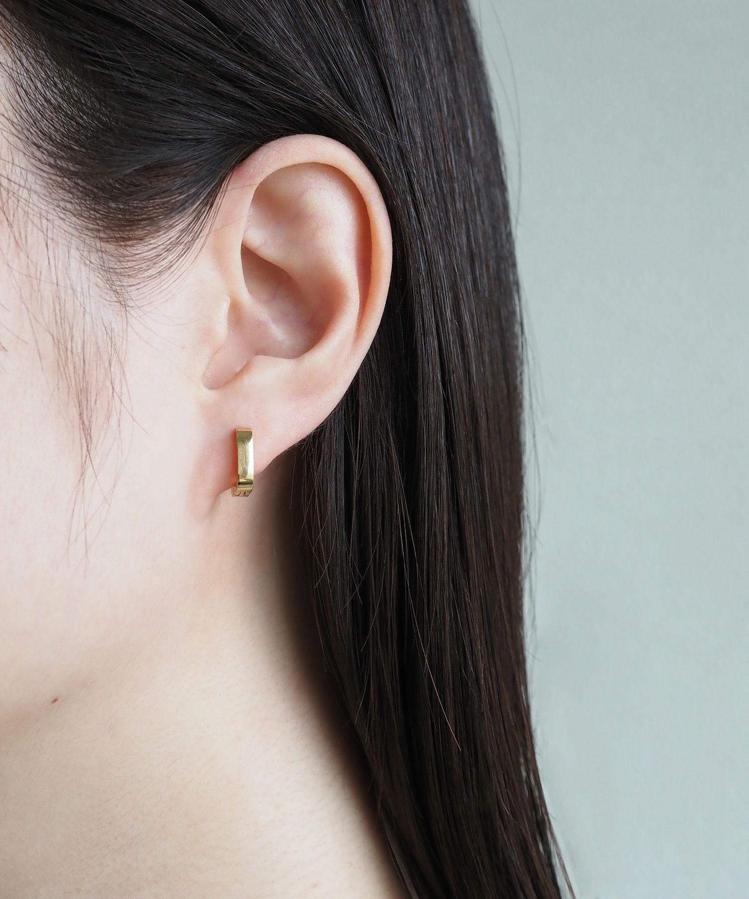 スクエアワンタッチステンレスピアス【MUK lucenzio】