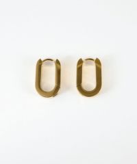 オーバルワンタッチステンレスピアス【MUK lucenzio】