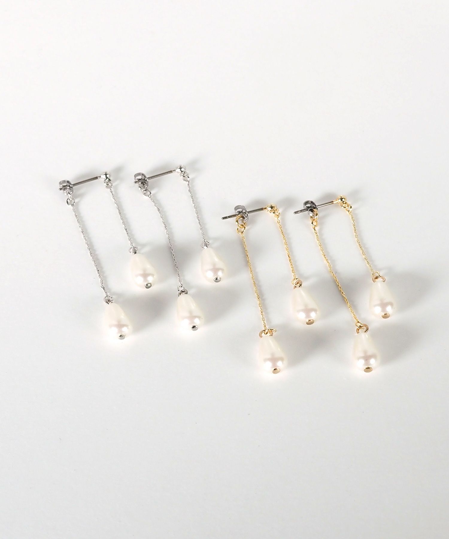 ドロップパールピュアチタンポストピアス【ISS】