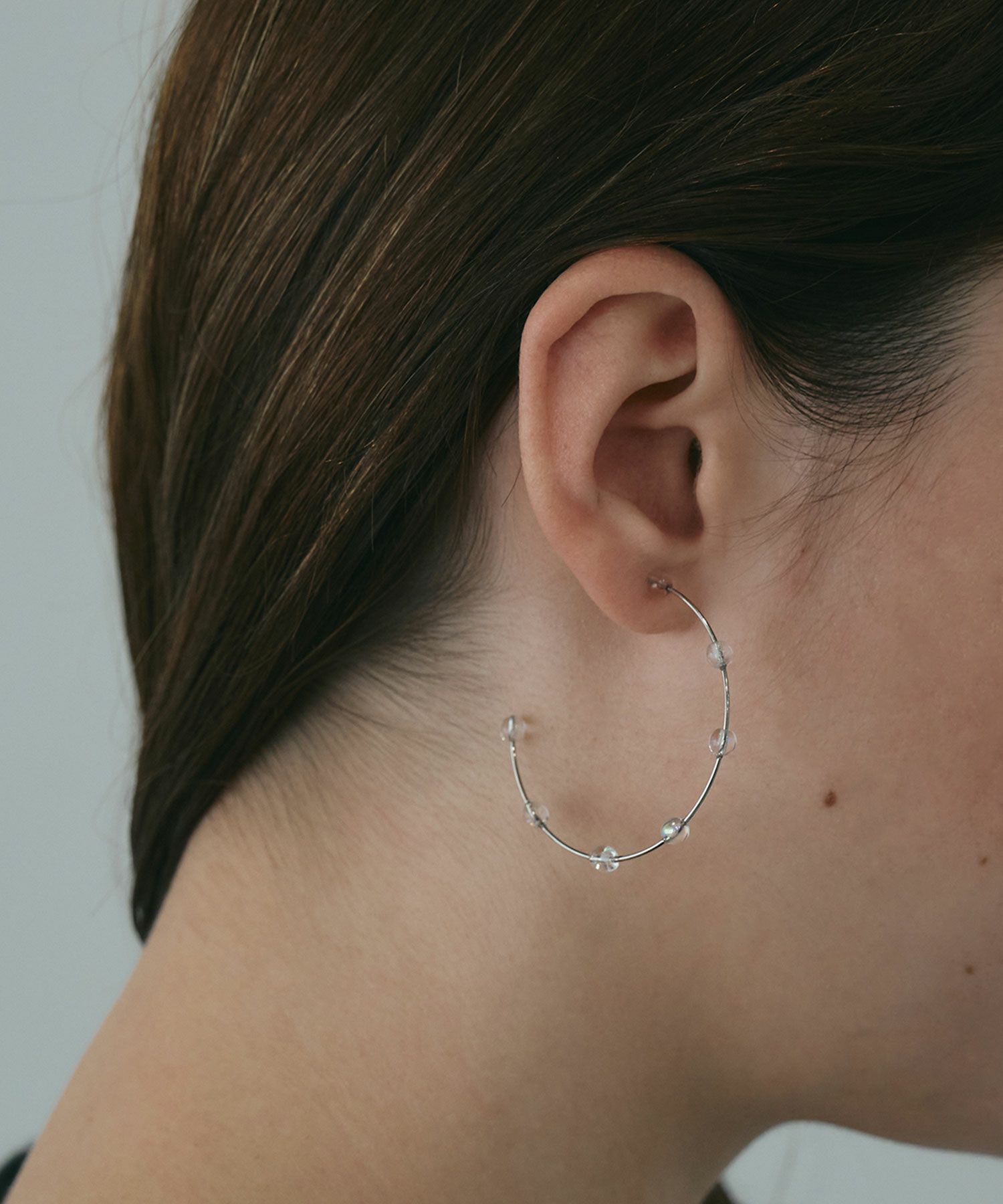 ビッグフープクリアピュアチタンポストピアス【ISS】 | 【公式】MUK